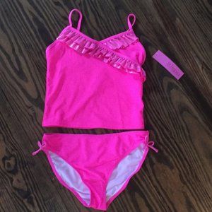 NWT St Tropez girls pink tankini size 14